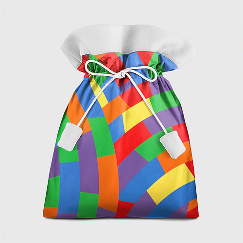 Подарочный мешок Разноцветные текстуры и паттерны / 3D-принт – фото 1