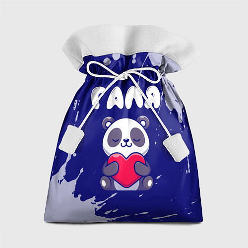 Подарочный мешок Галя панда с сердечком / 3D-принт – фото 1