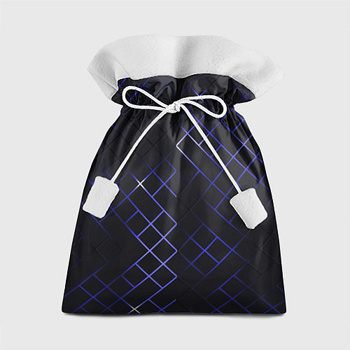 Подарочный мешок Неоновые ромбы - текстура / 3D-принт – фото 1