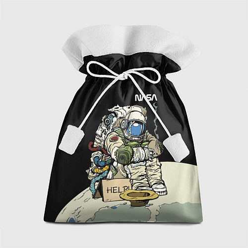 Подарочный мешок NASA - Help! Astronaut - Joke / 3D-принт – фото 1