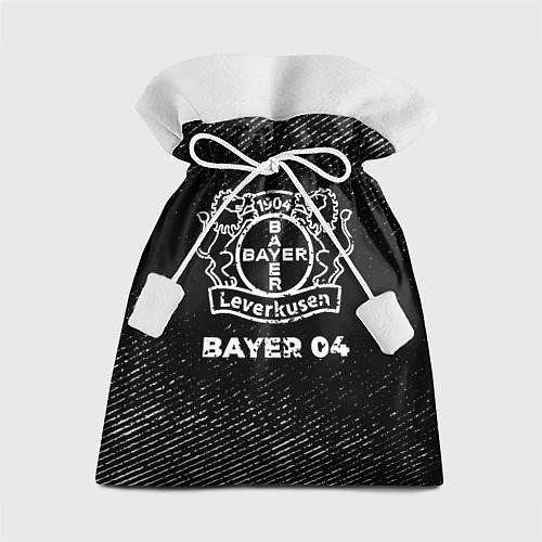 Подарочный мешок Bayer 04 с потертостями на темном фоне / 3D-принт – фото 1