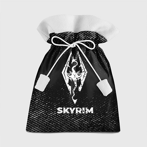 Подарочный мешок Skyrim с потертостями на темном фоне / 3D-принт – фото 1