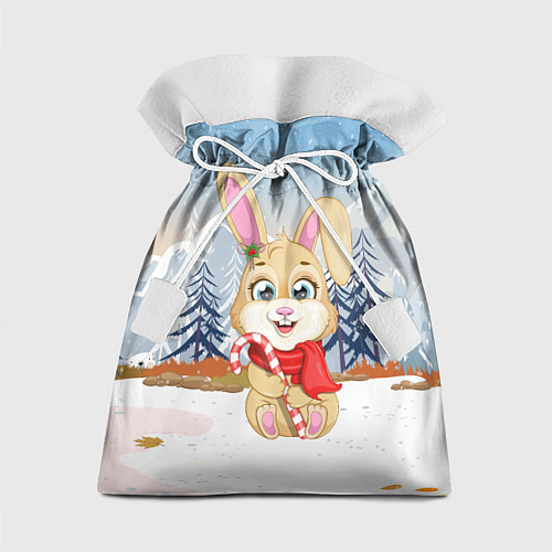 Подарочный мешок Зайка с леденцом Новый год / 3D-принт – фото 1