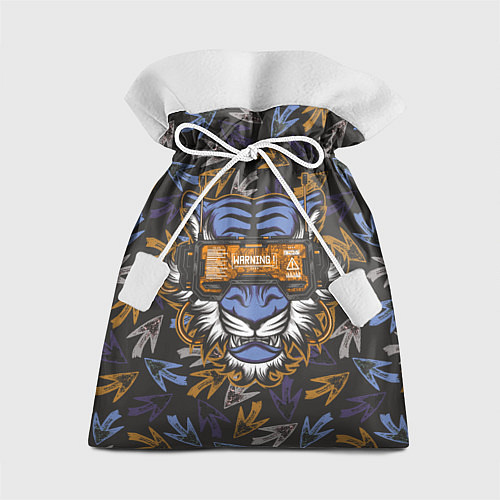 Подарочный мешок Тигр в киберочках / 3D-принт – фото 1