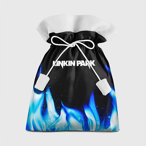 Подарочный мешок Linkin Park blue fire / 3D-принт – фото 1
