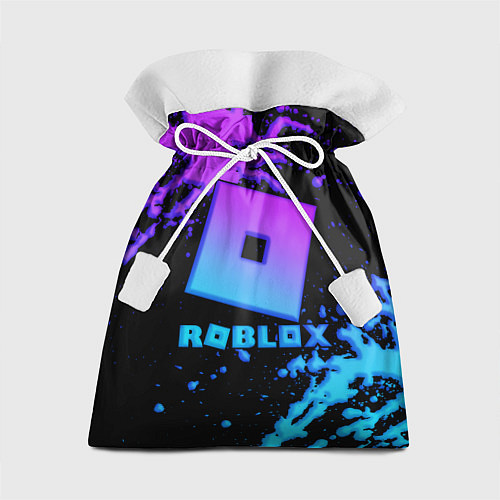 Подарочный мешок Roblox logo neon gradient / 3D-принт – фото 1