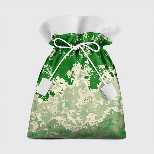 Подарочный мешок Абстракция в зелёных тонах / 3D-принт – фото 1