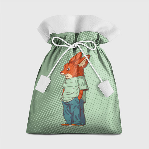 Подарочный мешок Хитрый лис в штанах / 3D-принт – фото 1