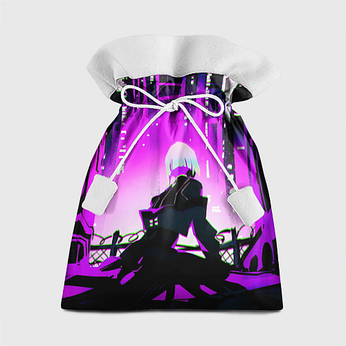 Подарочный мешок Люси нетраннер - фиолетовый / 3D-принт – фото 1