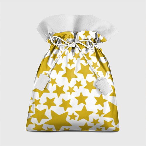 Подарочный мешок Жёлтые звезды / 3D-принт – фото 1