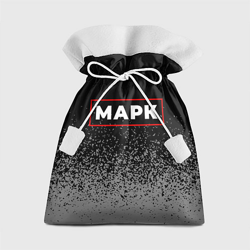 Подарочный мешок Марк - в красной рамке на темном / 3D-принт – фото 1