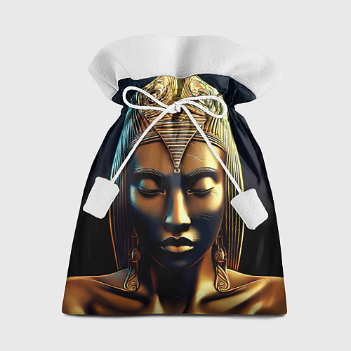 Подарочный мешок Нейросеть - золотая статуя египетской царицы / 3D-принт – фото 1