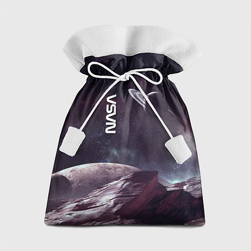 Подарочный мешок Космический пейзаж - Saturn - Nasa / 3D-принт – фото 1