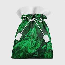 Мешок для подарков Зелёные краски во тьме, цвет: 3D-принт