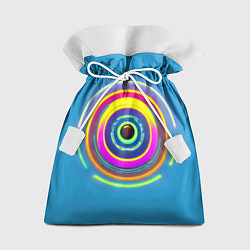 Мешок для подарков Гипнотические окружности, цвет: 3D-принт