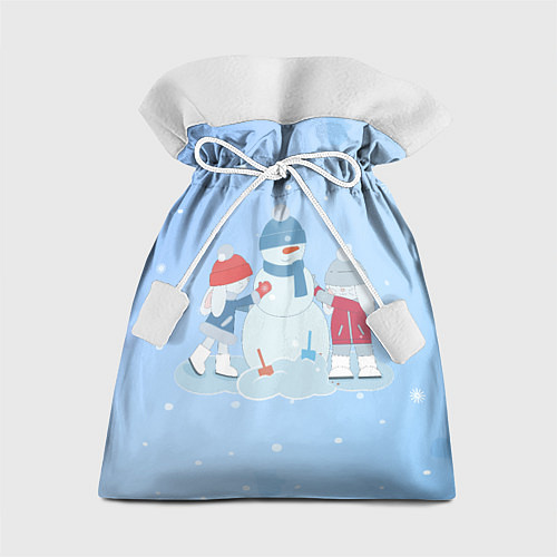 Подарочный мешок Самый лучший снеговик / 3D-принт – фото 1