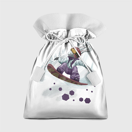 Подарочный мешок Кролик Сноубордист / 3D-принт – фото 1
