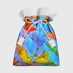 Мешок для подарков Акварельные крылья, цвет: 3D-принт