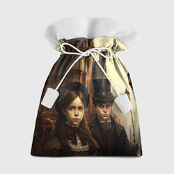 Мешок для подарков Victorian boy and girl, цвет: 3D-принт