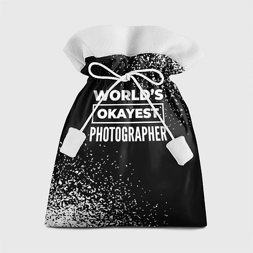 Подарочный мешок Worlds okayest photographer - dark / 3D-принт – фото 1