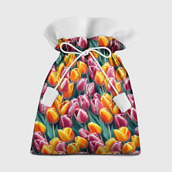 Мешок для подарков Роскошные тюльпаны, цвет: 3D-принт