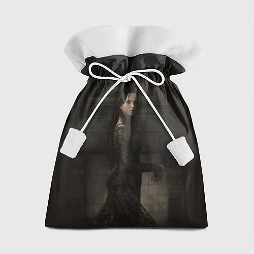 Подарочный мешок Уэнсдэй у картины / 3D-принт – фото 1