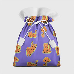 Мешок для подарков Принт с леопардами, цвет: 3D-принт