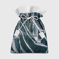 Мешок для подарков Ледяные трещины на замерзшем море, цвет: 3D-принт