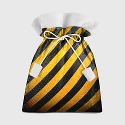 Мешок для подарков Черно-желтая опасность, цвет: 3D-принт
