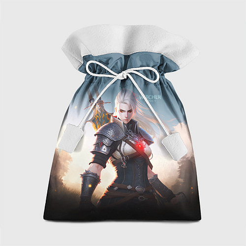 Подарочный мешок The Witcher girl art / 3D-принт – фото 1