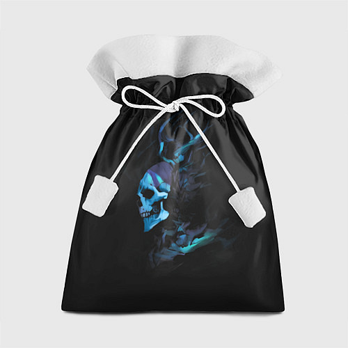 Подарочный мешок Blue skeleton with horns / 3D-принт – фото 1