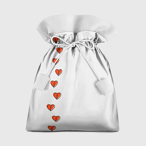 Подарочный мешок Дорожка разбитых сердец - светлый / 3D-принт – фото 1