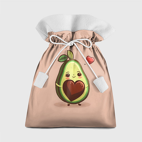 Подарочный мешок Влюбленная авокадо - парные / 3D-принт – фото 1