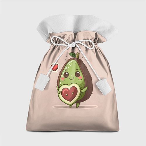 Подарочный мешок Влюбленный авокадо - парные / 3D-принт – фото 1