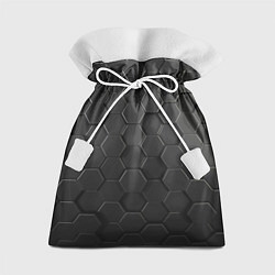 Мешок для подарков Abstraction hexagon grey, цвет: 3D-принт