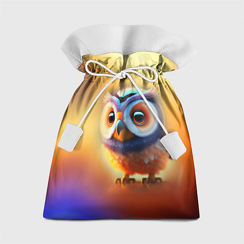 Подарочный мешок Яркая совушка / 3D-принт – фото 1