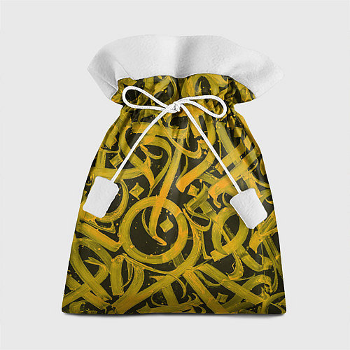 Подарочный мешок Gold Calligraphic / 3D-принт – фото 1