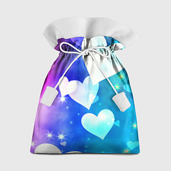 Мешок для подарков Dreamy Hearts Multicolor, цвет: 3D-принт