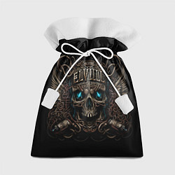 Мешок для подарков Древний череп с сигилами, цвет: 3D-принт