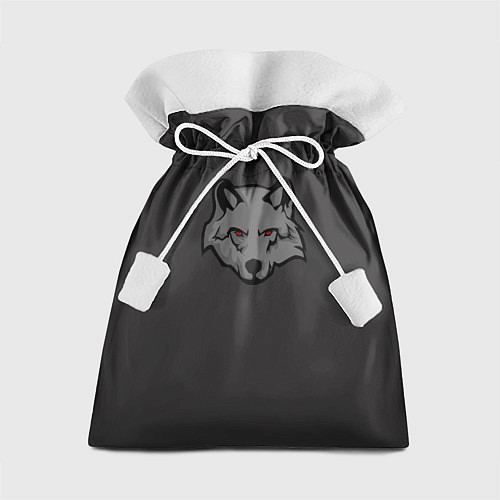 Подарочный мешок Злой серый волк с красными глазами / 3D-принт – фото 1