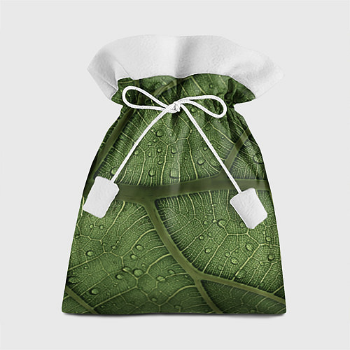 Подарочный мешок Текстура зелёной листы / 3D-принт – фото 1