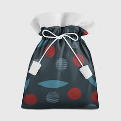 Мешок для подарков Круги и листья, цвет: 3D-принт