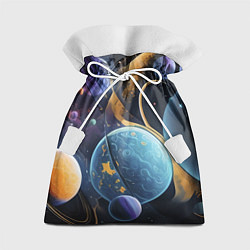Мешок для подарков Планеты во вселенной, цвет: 3D-принт