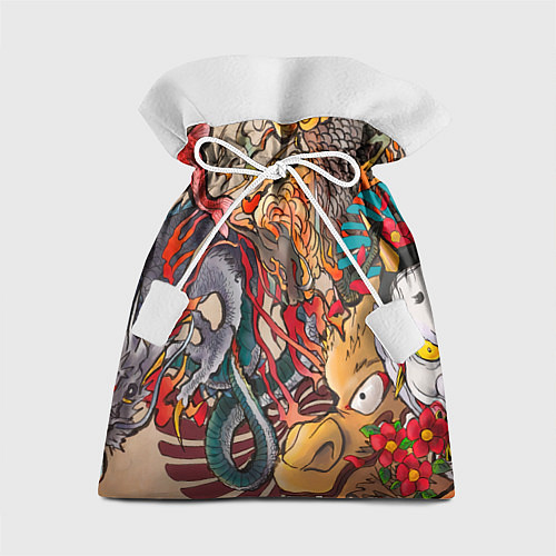 Подарочный мешок Иредзуми: демон и дракон / 3D-принт – фото 1