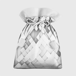 Мешок для подарков Серые кубы на белом, цвет: 3D-принт