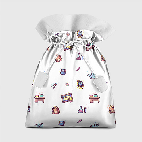 Подарочный мешок Паттерн - школа / 3D-принт – фото 1