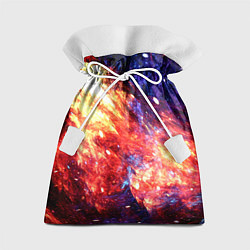 Мешок для подарков Космическое сияние ночь, цвет: 3D-принт