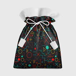 Мешок для подарков Геометрия знаки символы, цвет: 3D-принт
