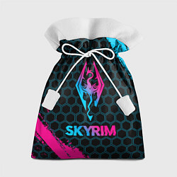 Мешок для подарков Skyrim - neon gradient, цвет: 3D-принт