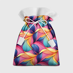 Мешок для подарков Абстрактные цветы в узоре, цвет: 3D-принт